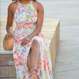 Abel the Label floral print maxi dress